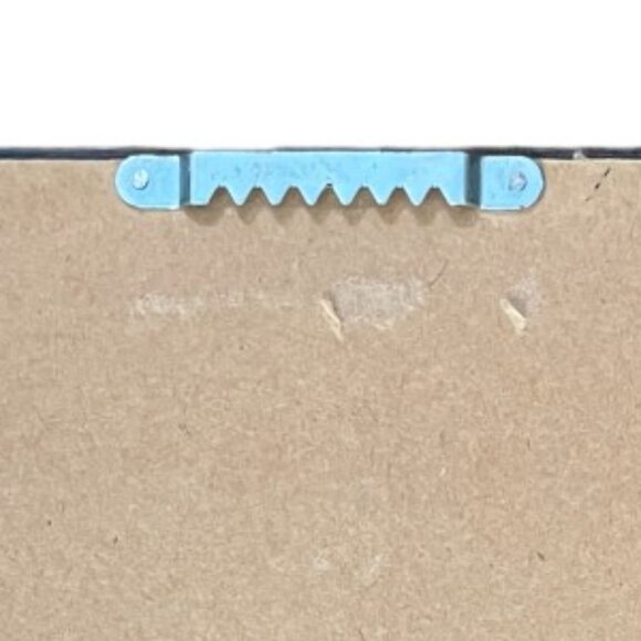 Vtg Framed NEEDLEPOINT Child Eating Watermelon Butterfly Birds Oval Mat 9 x 11 - Picture 9 of 9